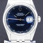 Rolex Datejust 36 16220 (2000) - Blue dial 36 mm Steel case (1/7)
