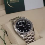 Rolex Day-Date 40 228239 (2018) - Black dial 40 mm White Gold case (1/8)