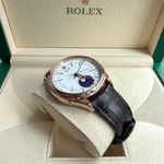 Rolex Cellini Moonphase 50535 (2023) - Wit wijzerplaat 39mm Roségoud (3/7)