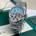 Rolex Oyster Perpetual 41 124300 (2024) - Blauw wijzerplaat 41mm Staal (3/6)