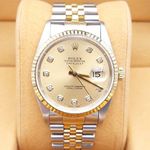 Rolex Datejust 36 16233 (1999) - Champagne dial 36 mm Gold/Steel case (1/8)