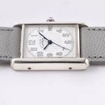 Cartier Tank 2414 (1990) - White dial 26 mm Silver case (5/7)