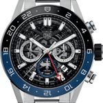 TAG Heuer Carrera CBG2A1Z.BA0658 (2024) - Zwart wijzerplaat 45mm Staal (1/8)