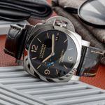 Panerai Luminor Marina 1950 3 Days Automatic PAM01312 (Onbekend (willekeurig serienummer)) - Zwart wijzerplaat 44mm Staal (2/8)