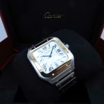 Cartier Santos W2SA0009 (2023) - Silver dial 40 mm Steel case (3/8)
