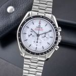 Omega Speedmaster Professional Moonwatch 310.30.42.50.04.001 (Unknown (random serial)) - White dial 42 mm Steel case (3/8)