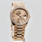 Rolex Day-Date 36 128345RBR (2022) - Pink dial 36 mm Rose Gold case (1/8)