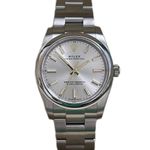 Rolex Oyster Perpetual 34 124200 (2024) - Zilver wijzerplaat 34mm Staal (1/1)