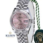 Rolex Lady-Datejust 279174 (2022) - Pink dial 28 mm Steel case (1/8)