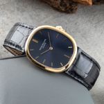 Patek Philippe Golden Ellipse 3548 (1970) - Blue dial 27 mm Yellow Gold case (2/8)