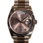 Rolex Day-Date 36 128235 (2024) - Roze wijzerplaat 36mm Roségoud (1/1)