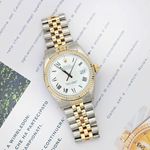 Rolex Datejust 36 16013 (Onbekend (willekeurig serienummer)) - Wit wijzerplaat 36mm Goud/Staal (1/7)