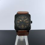 Bell & Ross BR 03 BR03A-HER-CE/SCA (2024) - Zwart wijzerplaat 42mm Keramiek (1/8)