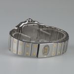 Cartier Santos Galbée 187901 (Unknown (random serial)) - Silver dial 29 mm Gold/Steel case (6/8)