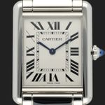 Cartier Tank WSTA0092 (2025) - Silver dial 26 mm Steel case (2/8)