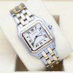 Cartier Panthère 187957 (Unknown (random serial)) - White dial 29 mm Gold/Steel case (1/8)