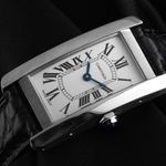 Cartier Tank Américaine 2489 (2002) - Wit wijzerplaat 19mm Witgoud (3/8)