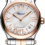 Chopard Happy Sport 278559-6026 (2025) - Zilver wijzerplaat 36mm Staal (1/1)