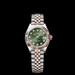 Rolex Lady-Datejust 279171 (2023) - Green dial 28 mm Gold/Steel case (1/1)