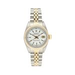 Rolex Lady-Datejust 69173 (1990) - White dial 26 mm Gold/Steel case (2/8)