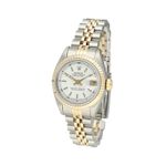 Rolex Lady-Datejust 69173 (1990) - White dial 26 mm Gold/Steel case (3/8)