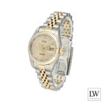 Rolex Lady-Datejust 69173 (1991) - Champagne dial 26 mm Gold/Steel case (5/8)