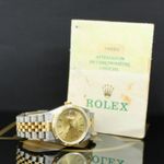 Rolex Datejust 36 16233 (1993) - Champagne wijzerplaat 36mm Goud/Staal (2/7)