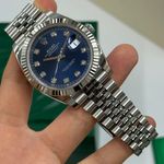 Rolex Datejust 41 126334 (2024) - Blue dial 41 mm Steel case (7/8)