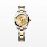 Rolex Lady-Datejust 279163 (2021) - Champagne dial 28 mm Gold/Steel case (1/1)