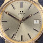 Omega Genève 136.0104 (1977) - Gold dial 35 mm Gold/Steel case (8/8)