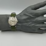 Omega Vintage ref. 2383 -6 cal. 30T2 steel 35mm vintage 40s (1940) - Zwart wijzerplaat 35mm Staal (5/8)