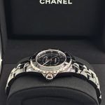 Chanel J12 H6185 (2023) - Black dial 38 mm Ceramic case (2/4)