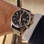 IWC Pilot Chronograph IW378009 (2025) - Zwart wijzerplaat 43mm Staal (1/1)