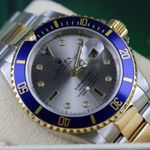Rolex Submariner Date 16613 (1999) - Silver dial 40 mm Gold/Steel case (8/8)