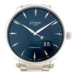 Glashütte Original Senator Excellence 1-36-03-04-02-71 (2024) - Blauw wijzerplaat 42mm Staal (1/8)