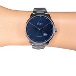 Glashütte Original Senator Excellence 1-36-03-04-02-71 (2024) - Blauw wijzerplaat 42mm Staal (2/8)