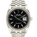 Rolex Datejust 36 126234 (2022) - Black dial 36 mm Steel case (2/8)