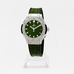 Hublot Classic Fusion Quartz 581.NX.8970.LR.1104 (2024) - Green dial 33 mm Titanium case (1/1)