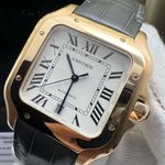 Cartier Santos WGSA0019 (2025) - Zilver wijzerplaat 40mm Roségoud (3/5)