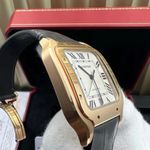 Cartier Santos WGSA0019 (2025) - Zilver wijzerplaat 40mm Roségoud (4/5)