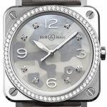 Bell & Ross BR S BRS-CAMO-ST-LGD (2022) - Pearl dial 39 mm Steel case (1/1)