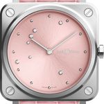 Bell & Ross BR S BRS-EP-ST/SCR (2022) - Pink dial 39 mm Steel case (1/1)