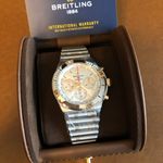 Breitling Chronomat IB0134101G1A1 (2022) - Silver dial 42 mm Gold/Steel case (5/6)