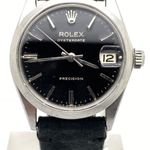 Rolex Oyster Precision 6466 (Unknown (random serial)) - Black dial 31 mm Steel case (1/8)