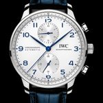 IWC Portuguese Chronograph IW371605 (2022) - Silver dial 41 mm Steel case (1/1)