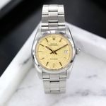 Rolex Oyster Precision 6694 (Unknown (random serial)) - Gold dial 34 mm Steel case (3/8)