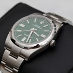 Rolex Oyster Perpetual 41 124300 (2021) - Green dial 41 mm Steel case (4/8)