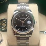 Rolex Oyster Perpetual Date 115234 (2021) - Black dial 34 mm Steel case (3/6)