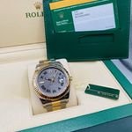 Rolex Datejust II 116333 (Unknown (random serial)) - Grey dial 41 mm Gold/Steel case (7/7)