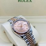 Rolex Datejust 36 126231 (2023) - Pink dial 36 mm Gold/Steel case (5/8)